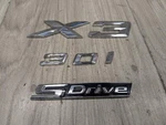 18-24 Oem Bmw G01 X3 Rear Trunk Liftgate Badge Emblem Logo. Fixed Price $49.95.