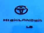 2020-2024 Highlander Gloss Blackout Emblem Overlay Kit PT948-48204-02. Fixed Price $58.95.
