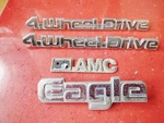80-88 Amc Eagle 4WHEELDRIVE Rear Hatch + Side Emblemschrome Metal Oem. Fixed Price $37.49.