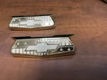 Gold Crest Emblem Plate Pair - For 1956 Chevrolet Belair #3725209. Fixed Price $78.00.