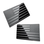 2PCS Metal Durable Usa Flag Sticker American Car Truck Decal Emblem Black 3D. Fixed Price $11.68.