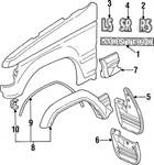 Genuine Mitsubishi Nameplate MB778137. Fixed Price $28.63.