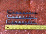1950'S Commander Studebaker Emblems Nameplates 308910 Automobile Lot Of. Fixed Price $10.00.