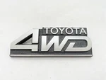 1984 - 1987 Toyota Tercel 4WD 4X4 Grille Badge Emblem 8.5" Wide Oem Patina. Fixed Price $69.99.