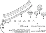 Genuine Nissan Hatch Emblem 90895-7KK0A. Fixed Price $53.38.