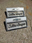 1966 1967 1968 Chevy Truck Custom Camper Emblems Pair Oem 3882674. Fixed Price $74.97.