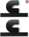 Yoaoo 2PACK Black Cummins Turbo Emblem Badges Compatible With 2500 3500. Fixed Price $40.76.