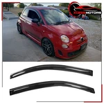 Fits 12-19 Fiat 500 Window Visors Side Door Rain Vent Guard Deflectors 2PCS Set. Fixed Price $26.88.