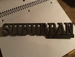1973 - 1980 Chevy Suburban Emblem. Fixed Price $49.00.