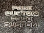 1978-1979 Ford Truck F-350 Custom Cowl Badges. Fixed Price $25.00.
