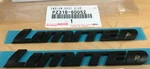 Oem Toyota 2014-2023 Tundra 4RUNNER Tacoma "limited" Blackout Emblems. Fixed Price $66.00.