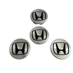 Honda Wheel Center Silver Chrome Black Logo Hubcaps 2.25 Inch (set Of 4X). Fixed Price $19.90.