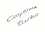 Porsche Cayenne Logo Satin Aluminum 2007 2010 Genuine 955559038014W9. Fixed Price $219.34.