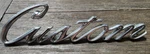 Vintage 1968-1972 Ford Truck Custom Script Badge Emblem 600 C9AB-62291B62-C. Fixed Price $17.50.