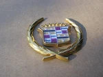 96 99 Cadillac Fleetwood Brougham Sail Panel Gold--crest & Wreath Emblem-super. Fixed Price $29.95.