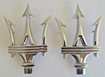 (2) Maserati Ghibli Quattroporte Front Emblems Grill Badges 670005377 Abs 24143. Fixed Price $36.99.