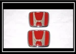 Honda Jdm Civic Prelude Crx Accord Hood & Trunk Red Emblem Badge 2"7/8 3/8. Fixed Price $29.99.