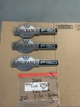 2001 08 Ford F150 F-150 King Ranch Left & Right Fender Tailgate Emblem Set. Fixed Price $58.95.