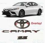 2018 2024 Toyota Camry Se Black Out Emblem Overlay Kit (00016-32092). Fixed Price $57.80.