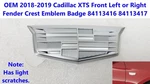 Oem 2018-2019 Cadillac Xts Front Fender Crest Emblem Badge 84113416 84113417. Fixed Price $34.00.