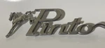 Ford Pinto Mustang Badge 70 Emblem Chrome Script Original Pins. Fixed Price $33.00.