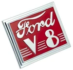 New 1940 Ford Deluxe Trunk Lid V-8 Emblem 01A-7043370-B. Fixed Price $60.89.