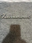 Vintage 60S International Harvester Truck Chrome Emblem 13". Fixed Price $89.00.