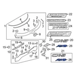 Mazda DD1H51781 Rear Hatch Emblem. Fixed Price $21.08.