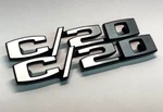 1967-1972 C20 Chevrolet Chevy Gmc Truck Fender Emblem Badge Custom Billet C/20. Fixed Price $175.00.