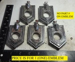 (1) Chevrolet Monte Carlo Circa '72 Trunk Lock Bezel Emblem Like 9841320 7084. Fixed Price $16.00.