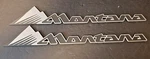 Lot 2005 Pontiac Montana Emblem Letters Badge Trunk Gate Rear Side Dr Chrome. Fixed Price $19.99.