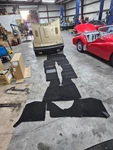 New Moss Black Loop Full Carpet Set: Fits Triumph TR2 - TR3A To Vin 60000. Fixed Price $300.00.