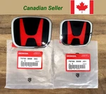 2X Black And Red Jdm Honda Front Grill Rear Trunk Emblem For 2006-2015 Civic. Fixed Price $47.09.