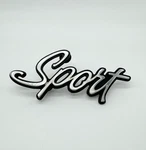 Pontiac Script "sport" Rear Quarter Panel Emblem Badge 1971 - 1972. Fixed Price $21.95.