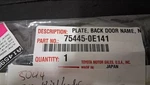 Toyota Oem Platinum Emblem. Fixed Price $37.00.