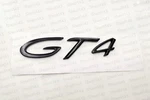 Porsche Cayman "GT4" Rear Emblem Badge Gloss Black 98155925180. Fixed Price $85.00.