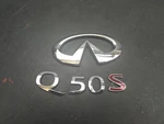 Trunk Deck Lid Logo Emblem + Q50S 2020 Infiniti 84890-4GZ0A 2018 2019 2024. Fixed Price $69.50.