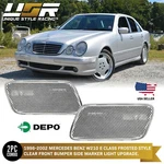Depo Frosted All Clear Bumper Side Marker Lights For 96-02 Mercedes W210 Class. Fixed Price $22.95.