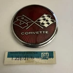 Nos Gm 1975 1976 Chevy Corvette Fuel Gas Door Emblem 358737 Genuine Oem. Fixed Price $95.00.