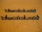Nos Oem 1971 Barracuda E-body Mopar Hemicuda Shaker Emblems Brushed 3462269. Fixed Price $295.00.