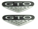 Reproduction Silver "gto 6.0" Side Fender Emblem Set 2004-2006 Pontiac. Fixed Price $64.98.