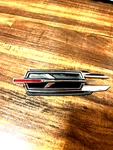 1971-1972 Oldsmobile Toronado Hood Emblem Item NO.408962. Fixed Price $49.00.
