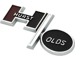 Oer Diecast Hurst Console Emblem For 1973-1975 Oldsmobile Cutlass Models. Fixed Price $49.98.