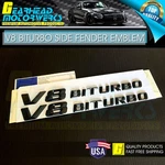 V8 Biturbo Emblem Side Fender 3D Badge Gloss Black Mercedes Benz Amg E63 14+. Fixed Price $23.99.