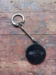 Vintage Allison Iowa Chevrolet Dealer Black Key Chain Chevy Bowtie Logo. Fixed Price $24.99.