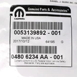 Genuine Mopar Nameplate 4806234AA. Fixed Price $92.27.