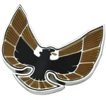 Oer Gold And Black Front End Emblem For 1974-1976 Firebird Trans Am. Fixed Price $68.98.