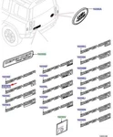 Land Rover Defender L663 Trunk Lid Emblem LR137285 New Genuine. Fixed Price $216.40.