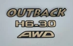 2000 2004 Subaru Outback Awd H6-3.0 Gold Rear Lid Emblem Logo Badge Nameplate. Fixed Price $39.99.