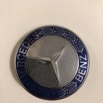 Blue Hood Emblem Laurel Wreath Flat Badge Mercedes Glc Gle Gls Glk Spain. Fixed Price $32.00.
